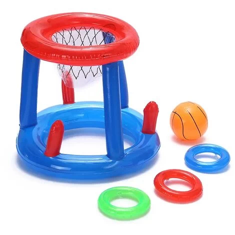 Cerceau De Basket-ball Flottant Pour Piscine, Cerceau Gonflable 2 En 1 Et Lancer D'anneaux Avec Anneaux A Billes, Jouets De Jeu De Piscine Pour Enfants 2 Cerceau De Basket-ball Flottant Pour Piscine, Cerceau Gonflable 2 En 1 Et Lancer D'anneaux Avec Anneaux A Billes, Jouets De Jeu De Piscine Pour Enfants