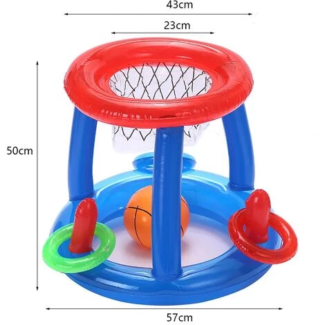 Cerceau De Basket-ball Flottant Pour Piscine, Cerceau Gonflable 2 En 1 Et Lancer D'anneaux Avec Anneaux A Billes, Jouets De Jeu De Piscine Pour Enfants 4 Cerceau De Basket-ball Flottant Pour Piscine, Cerceau Gonflable 2 En 1 Et Lancer D'anneaux Avec Anneaux A Billes, Jouets De Jeu De Piscine Pour Enfants – Image 3