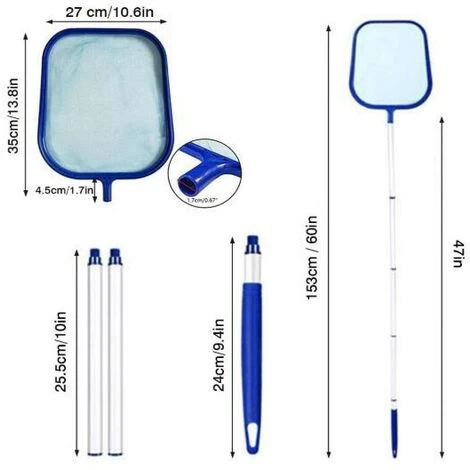AIDUCHO Épuisettes De Surface Pour Piscine,Filets De Piscine Filet De Nettoyage Piscine En Maille Filet Outil,pour Piscines, Spas, Bassins Et Fontaines 6 AIDUCHO Épuisettes De Surface Pour Piscine,Filets De Piscine Filet De Nettoyage Piscine En Maille Filet Outil,pour Piscines, Spas, Bassins Et Fontaines – Image 4