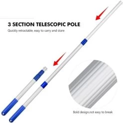 AIDUCHO Épuisettes De Surface Pour Piscine, Filet De Piscine, Épuisette Piscine Avec Télescopique Réglable Pour Nettoyer La Piscine Fontaine Bassins 9 AIDUCHO Épuisettes De Surface Pour Piscine, Filet De Piscine, Épuisette Piscine Avec Télescopique Réglable Pour Nettoyer La Piscine Fontaine Bassins -Piscine Soldes 83138748 3