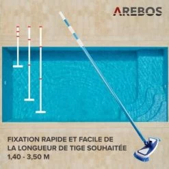 AREBOS Nettoyeur Pour Planchers De Piscine Piscine Kit De Nettoyage Pour Piscine 10 AREBOS Nettoyeur Pour Planchers De Piscine Piscine Kit De Nettoyage Pour Piscine -Piscine Soldes 8339669 4