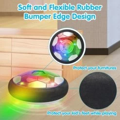 Jouets Pour Enfants Hover-Soccer-ball, Rechargeable Avec Le Ballon De Football à Air Air Light LED, Ballon De Football Flottant Intérieur Avec Pare-chocs En Mousse Amélioré 10 Jouets Pour Enfants Hover-Soccer-ball, Rechargeable Avec Le Ballon De Football à Air Air Light LED, Ballon De Football Flottant Intérieur Avec Pare-chocs En Mousse Amélioré -Piscine Soldes 83689164 4