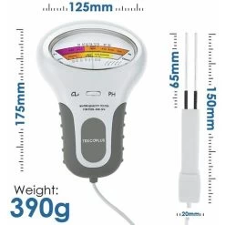 Analyseur De Qualité De L'eau, Testeur Numérique De Chlore Et De PH Cl2 Pour Piscines, Analyseur De Qualité De L'eau De Spa Avec Sonde Pour Piscines Ou Spas De Taille Domestique, 1 Pile Alcaline AA (1 9 Analyseur De Qualité De L'eau, Testeur Numérique De Chlore Et De PH Cl2 Pour Piscines, Analyseur De Qualité De L'eau De Spa Avec Sonde Pour Piscines Ou Spas De Taille Domestique, 1 Pile Alcaline AA (1 -Piscine Soldes 83864586 4