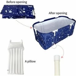 Piscine Gonflable Baignoire Portative Pour Adulte Pliable Douche De Trempage Autoportante Pliable Maison SPA Baignoire Avec Oreiller Gonflable, Siège 10 Piscine Gonflable Baignoire Portative Pour Adulte Pliable Douche De Trempage Autoportante Pliable Maison SPA Baignoire Avec Oreiller Gonflable, Siège -Piscine Soldes 84051087 4