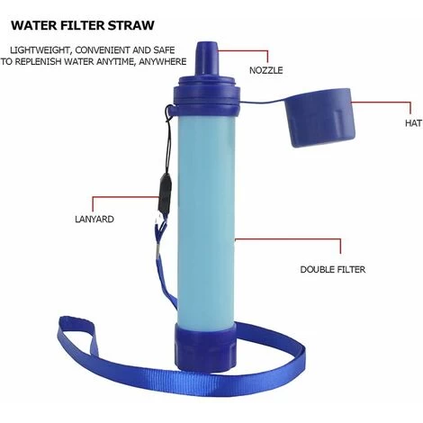 4 Ensembles Purificateurs D'eau Portables, Filtre Purification D'eau Survie Sauvage D'urgence En Plein Air, Adapté Au Camping, À La Randonnée, À L'eau Potable De Vacances- 5 4 Ensembles Purificateurs D'eau Portables, Filtre Purification D'eau Survie Sauvage D'urgence En Plein Air, Adapté Au Camping, À La Randonnée, À L'eau Potable De Vacances- – Image 3