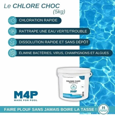 Chlore Choc Piscine Pastilles 20g - MADE FOR POOL - 5kg 4 Chlore Choc Piscine Pastilles 20g - MADE FOR POOL - 5kg – Image 2