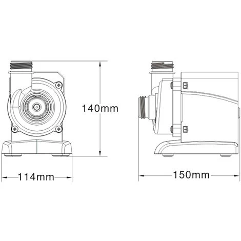 SunSun Pompe Piscine 8000l/h 70 Watts Pompe Filtration Circulation Eau Pool Whirlpool Jardin 7 SunSun Pompe Piscine 8000l/h 70 Watts Pompe Filtration Circulation Eau Pool Whirlpool Jardin – Image 5