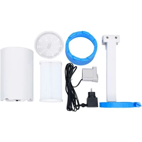 Haute Qualité -Piscine Avec écumoire Suspendue Et Pompe 350x90 Cm Gris24262 7 Haute Qualité -Piscine Avec écumoire Suspendue Et Pompe 350x90 Cm Gris24262 – Image 5