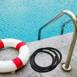 DHKLFA Tuyau Pour Piscine, Tuyau Solaire, Accessoires De Nettoyage De Tuyau D'aspiration Pour Piscine, Divisible Tous Les 105 Cm, Noir, Diamètre 32 Mm, Longueur: 6,3 M, Résistant Aux UV Et Au Chlore -Piscine Soldes 86521167 4