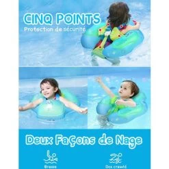 Bouee Bebe Anneau De Bain Bébé Bouee Piscine Enfant Nouveau Bouée Bébé De 3 à 36 Mois -Piscine Soldes 86548211 4