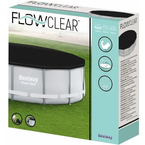 Elegant-Stil Bestway Couverture De Piscine Flowclear 396 Cm,pour Salon/Jardin,Montage Facile,2,7 Kg 6 Elegant-Stil Bestway Couverture De Piscine Flowclear 396 Cm,pour Salon/Jardin,Montage Facile,2,7 Kg – Image 4