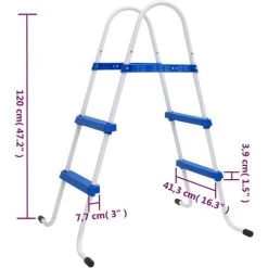 Elegant-Stil Échelle De Piscine Bleu Et Blanc 84 Cm Acier,pour Salon/Jardin,Montage Facile,5,82 Kg 11 Elegant-Stil Échelle De Piscine Bleu Et Blanc 84 Cm Acier,pour Salon/Jardin,Montage Facile,5,82 Kg -Piscine Soldes 87476655 5