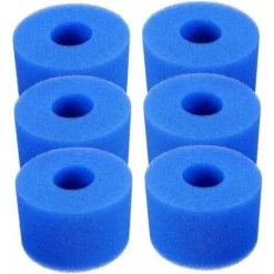 Piscine Filtre Eponge Eponge Mousse Lavable Pour Filtre à Bain à Remous 10.8x7.3x4cm 6pcs Surf & Diving-Piscines Et Accessoires-Piscine Accessoires