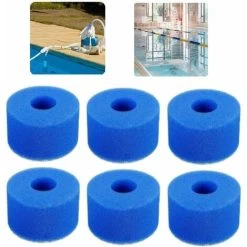 Piscine Filtre Eponge Eponge Mousse Lavable Pour Filtre à Bain à Remous 10.8x7.3x4cm 6pcs Surf & Diving-Piscines Et Accessoires-Piscine Accessoires 9 Piscine Filtre Eponge Eponge Mousse Lavable Pour Filtre à Bain à Remous 10.8x7.3x4cm 6pcs Surf & Diving-Piscines Et Accessoires-Piscine Accessoires -Piscine Soldes 87530165 3