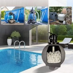 1400g Boules Filtrantes Pour Piscine Balle Filtrante Pour Piscine Extérieur Filtre à Fibres Pour Piscine Filtre à Sable Filtrage E -Piscine Soldes 87577446 3