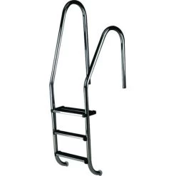Echelle Asymétrique Pour Piscine - 3 Marches Inox