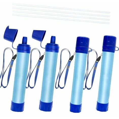 YOIURT 4 Ensembles Purificateurs D'eau Portables, Filtre Purification D'eau Survie Sauvage D'urgence En Plein Air, Adapté Au Camping, À La Randonnée, À L'eau Potable De Vacances 3 YOIURT 4 Ensembles Purificateurs D'eau Portables, Filtre Purification D'eau Survie Sauvage D'urgence En Plein Air, Adapté Au Camping, À La Randonnée, À L'eau Potable De Vacances