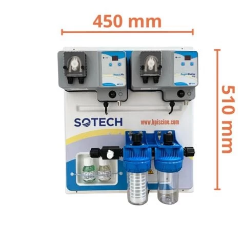 Tableau Complet Régulateur PH Et Chlore Automatique Pour Piscine Jusqu'à 160m3 5 Tableau Complet Régulateur PH Et Chlore Automatique Pour Piscine Jusqu'à 160m3 – Image 3