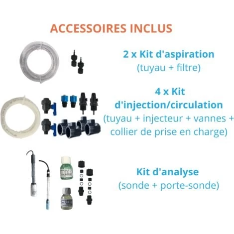Tableau Complet Régulateur PH Et Chlore Automatique Pour Piscine Jusqu'à 160m3 6 Tableau Complet Régulateur PH Et Chlore Automatique Pour Piscine Jusqu'à 160m3 – Image 4
