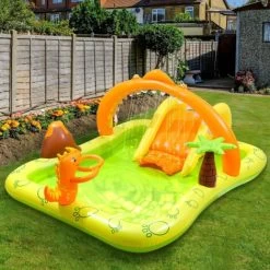 Piscine Pour Enfant Gonflable -Aire De Jeux Aquatique 246x193x110cm