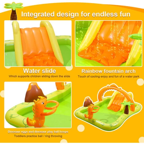 Piscine Pour Enfant Gonflable -Aire De Jeux Aquatique 246x193x110cm 6 Piscine Pour Enfant Gonflable -Aire De Jeux Aquatique 246x193x110cm – Image 4