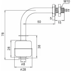 RHAFAYRE Capteur De Niveau De Liquide, Miniature Capteur De Niveau D'Eau Liquide Pour Interrupteur à Flotteur En Acier Inoxydable Pour Piscine De 100mm Pouvant Fonctionner En 0-220V AC Et 0-200V DC 10 RHAFAYRE Capteur De Niveau De Liquide, Miniature Capteur De Niveau D'Eau Liquide Pour Interrupteur à Flotteur En Acier Inoxydable Pour Piscine De 100mm Pouvant Fonctionner En 0-220V AC Et 0-200V DC -Piscine Soldes 88716360 4