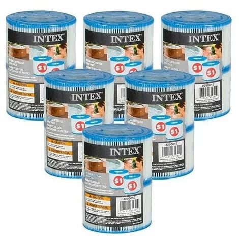 Cartouches Spa Intex - 6 Lots De 2 Cartouches De Filtration Soit 12 Cartouches - Livraison Gratuite 3 Cartouches Spa Intex - 6 Lots De 2 Cartouches De Filtration Soit 12 Cartouches - Livraison Gratuite