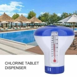 Diffuseur De Piscine Flottant Lot De 2 Diffuseurs De Chlore Flottants Avec Thermomètre à Débit Réglable Et Bouchon D'étanchéité Pour Toutes Les Piscines, Spas, Aquariums Et étangs à Poissons 9 Diffuseur De Piscine Flottant Lot De 2 Diffuseurs De Chlore Flottants Avec Thermomètre à Débit Réglable Et Bouchon D'étanchéité Pour Toutes Les Piscines, Spas, Aquariums Et étangs à Poissons -Piscine Soldes 90305043 3