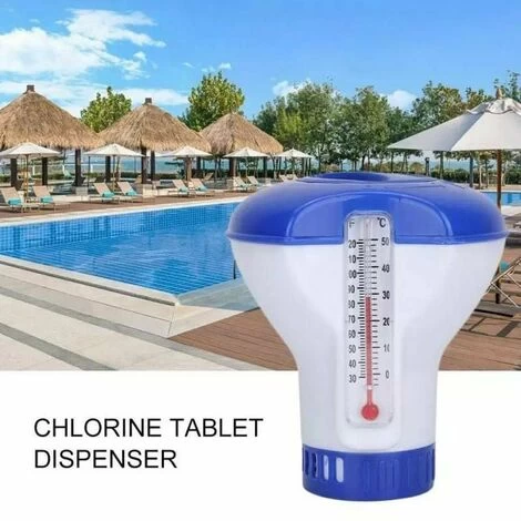 Diffuseur De Piscine Flottant Lot De 2 Diffuseurs De Chlore Flottants Avec Thermomètre à Débit Réglable Et Bouchon D'étanchéité Pour Toutes Les Piscines, Spas, Aquariums Et étangs à Poissons 5 Diffuseur De Piscine Flottant Lot De 2 Diffuseurs De Chlore Flottants Avec Thermomètre à Débit Réglable Et Bouchon D'étanchéité Pour Toutes Les Piscines, Spas, Aquariums Et étangs à Poissons – Image 3