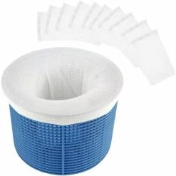 Chaussettes De Skimmer Pour Piscine, Filtre De Skimmer De Piscine En Tissu De Nylon Élastique Durable Pour Panier De Piscine, Filet De Pool Skimmer Socks Pour Le Nettoyage De Piscine，，10 Pièces