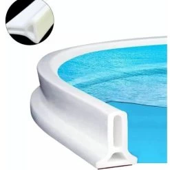 Barrière De Douche Pliable, Joint De Porte De Douche, Seuil De Douche Pour Séparation Humide Et Sèche, Pour Cuisines Et Salles De Bain (2M, Blanc)