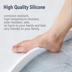 Barrière De Douche Pliable, Joint De Porte De Douche, Seuil De Douche Pour Séparation Humide Et Sèche, Pour Cuisines Et Salles De Bain (2M, Blanc) -Piscine Soldes 90732169 3