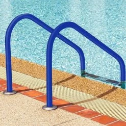 Couverture De Main Courante De Piscine, Couvertures De Poignée De Rail Antidérapantes Bleues Pour Main Courante De Piscine -Piscine Soldes 90762530 3