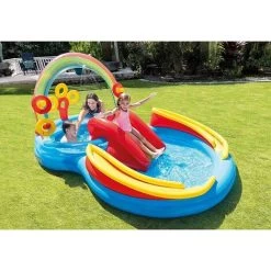 Terrain De Jeu Arc-en-ciel Intex 57453 11 Terrain De Jeu Arc-en-ciel Intex 57453 -Piscine Soldes 91373608 5