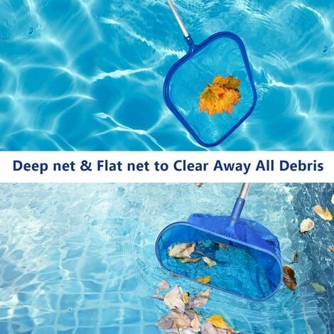 1 Kit Épuisette De Fond Pour Piscine Avec Manche Télescopique En Aluminium, Épuisette Piscine Filet De Écumoire Pour Piscine Pour Piscine, Bassins, Fontaine, Étang, Réservoir À Poissons 4 1 Kit Épuisette De Fond Pour Piscine Avec Manche Télescopique En Aluminium, Épuisette Piscine Filet De Écumoire Pour Piscine Pour Piscine, Bassins, Fontaine, Étang, Réservoir À Poissons – Image 2