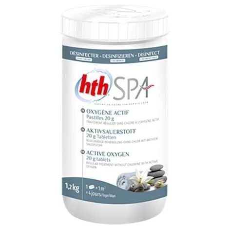 Oxygène Actif Hth Spa Désinfection Sans Chlore Pastilles 20 G. - 1,2 Kg - 1,2 Kg 3 Oxygène Actif Hth Spa Désinfection Sans Chlore Pastilles 20 G. - 1,2 Kg - 1,2 Kg