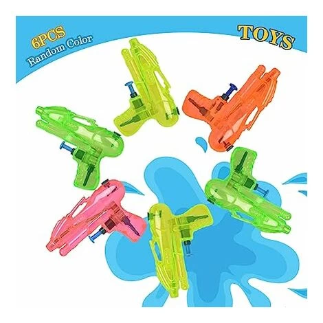 Petit Pistolet à Eau 6 Pack Water Guns Pistolet à Eau En Plastique Pour Enfants Couleur Aléatoire 4 Petit Pistolet à Eau 6 Pack Water Guns Pistolet à Eau En Plastique Pour Enfants Couleur Aléatoire – Image 2