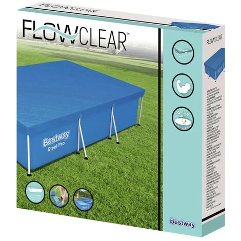 JOLI® Mode Bestway Couverture De Piscine Flowclear 304x205x66 Cm TOP50748 4 JOLI® Mode Bestway Couverture De Piscine Flowclear 304x205x66 Cm TOP50748 – Image 2