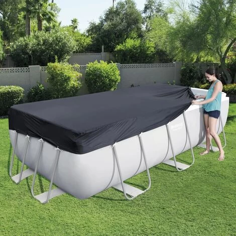 JOLI® Mode Bestway Couverture De Piscine Flowclear 404x201 Cm TOP85527 3 JOLI® Mode Bestway Couverture De Piscine Flowclear 404x201 Cm TOP85527