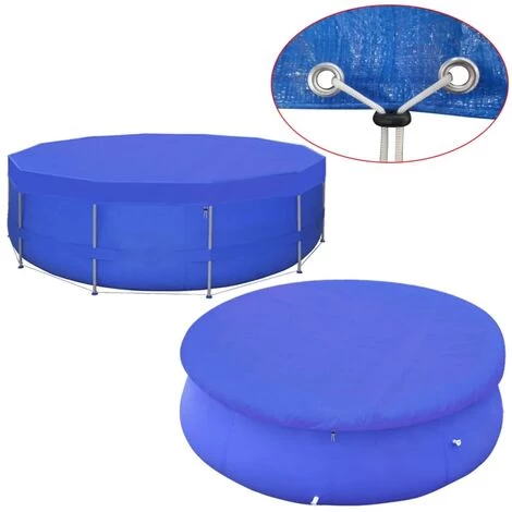 JOLI® Mode Couverture De Piscine PE Ronde 460 Cm 90 G/m² TOP11404 3 JOLI® Mode Couverture De Piscine PE Ronde 460 Cm 90 G/m² TOP11404