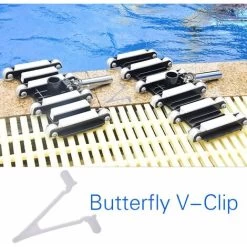 Clip De Brosse De Piscine, Lot De 6 Pinces Papillon En V Pour Piscine, Clips De Rechange Pour Toutes Les Piscines Et Spas écumoires/Filets, Brosses Et Poteaux 10 Clip De Brosse De Piscine, Lot De 6 Pinces Papillon En V Pour Piscine, Clips De Rechange Pour Toutes Les Piscines Et Spas écumoires/Filets, Brosses Et Poteaux -Piscine Soldes 92695672 4