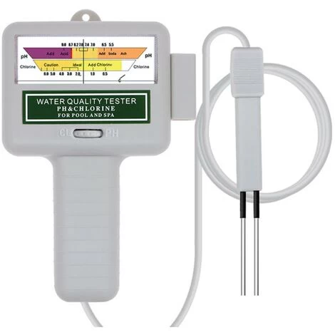 Testeur De Qualité De L'eau, Moniteur Numérique Portable, Testeur De Qualité De L'eau PH Analysant Le Kit De Test De Piscine De Chlore (blanc) 3 Testeur De Qualité De L'eau, Moniteur Numérique Portable, Testeur De Qualité De L'eau PH Analysant Le Kit De Test De Piscine De Chlore (blanc)