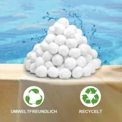 RHAFAYRE Balles Filtrantes Pour Piscine - 200 G - Pour Filtre à Sable - Pour Piscine - Remplace 5,6 Kg De Sable Filtrant - Convient Pour Piscine - Filtre De Piscine - Accessoires De Piscine -Piscine Soldes 94183736 3