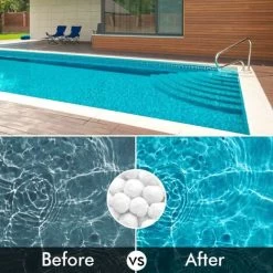 RHAFAYRE Balles Filtrantes Pour Piscine - 200 G - Pour Filtre à Sable - Pour Piscine - Remplace 5,6 Kg De Sable Filtrant - Convient Pour Piscine - Filtre De Piscine - Accessoires De Piscine -Piscine Soldes 94183736 5