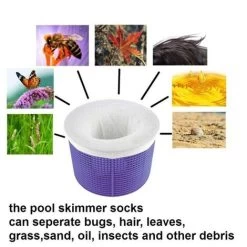 Piscine Filtre Sac Purification De L'eau Impuretés Enlèvement Des Ordures Filtre Filtre 10pcs