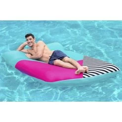 BESTWAY Matelas De Plage Avec Housse Tissu 200 X 129 Cm -Piscine Soldes 94368888 4