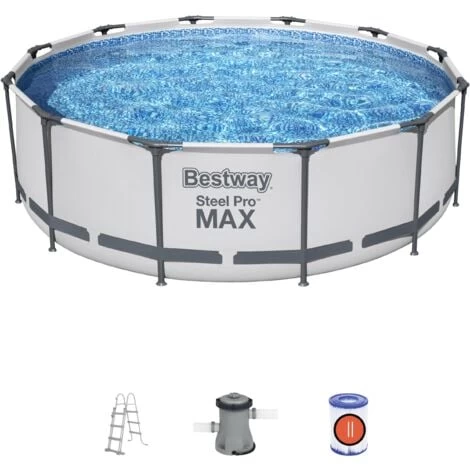 BESTWAY Piscine Hors Sol Ronde Steel Pro Max™ 366 X 100 Cm 3 BESTWAY Piscine Hors Sol Ronde Steel Pro Max™ 366 X 100 Cm