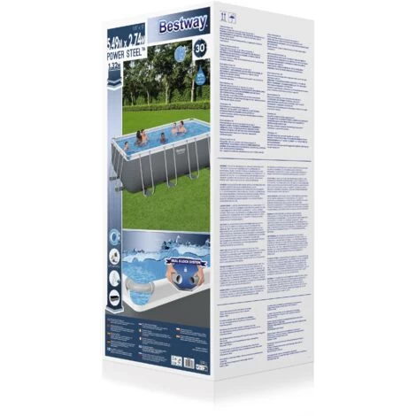 BESTWAY Piscine Hors Sol Power Steel™ 549 x 274 x 132 cm 7 BESTWAY Piscine Hors Sol Power Steel™ 549 x 274 x 132 cm – Image 5