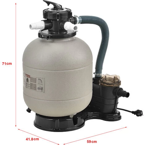 Nova Pompe à Filtre De Sable Pour Les Piscines à 18-30 M³ Capacité 40 Kg Valve De Position 4 Nova Pompe à Filtre De Sable Pour Les Piscines à 18-30 M³ Capacité 40 Kg Valve De Position – Image 2