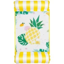 RHAFAYRE Flottantes Hamac Piscine Hamac Gonflable Multi Usage 4 -en-1 Bouées Et Matelas Gonflables Chaise Longue De Piscine Portable Flotteur Pour Adultes, Enfants (Ananas)